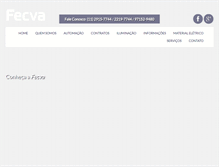 Tablet Screenshot of fecva.com.br